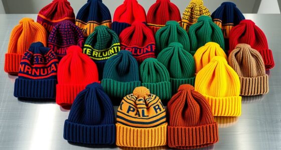 reversible team color beanies