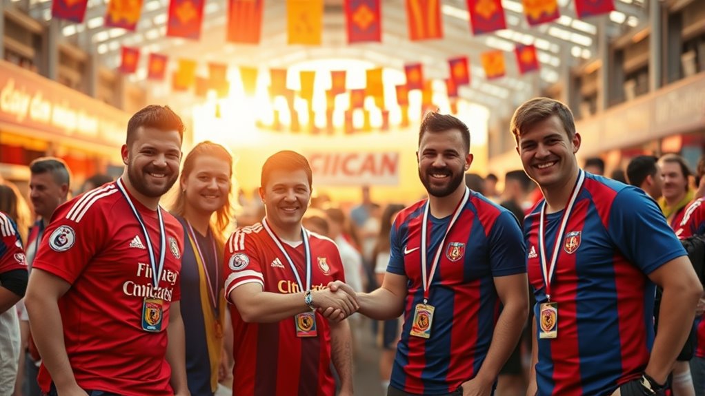 rival fans unite for good