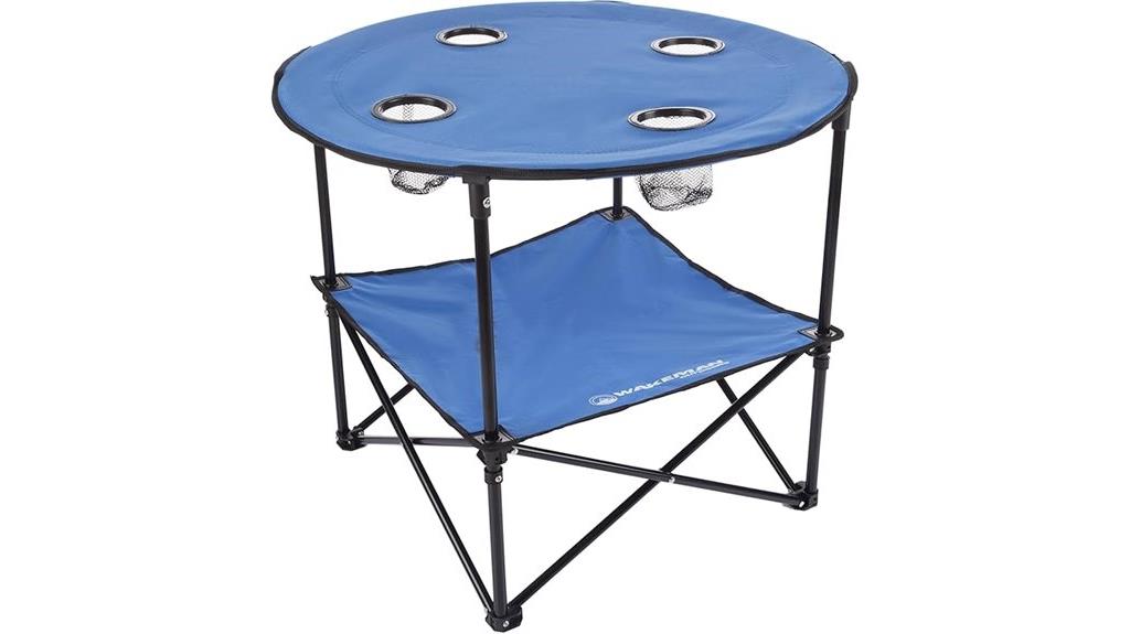 round folding camp table