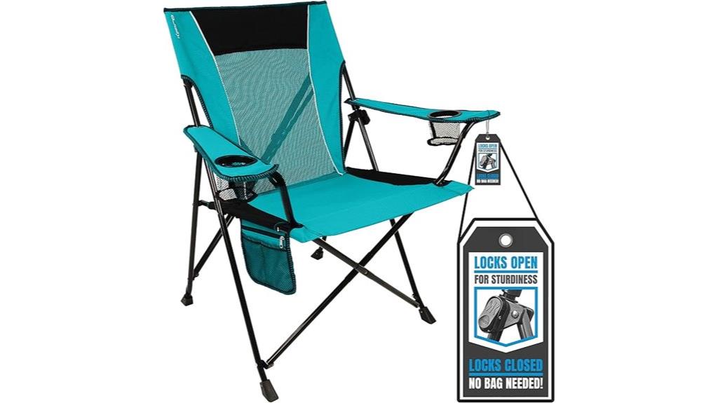 secure folding camping chair