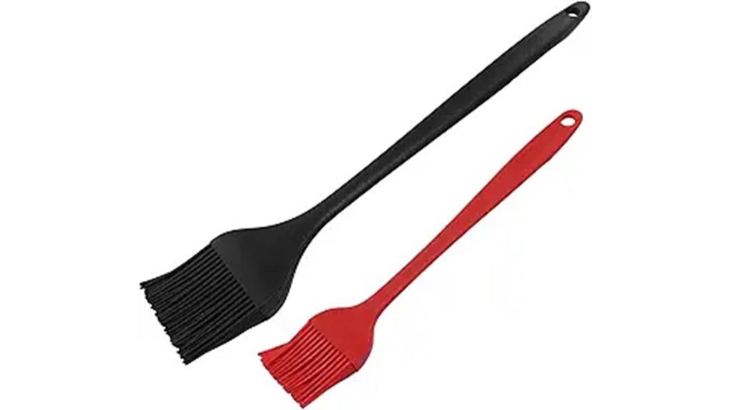 silicone pastry brush set