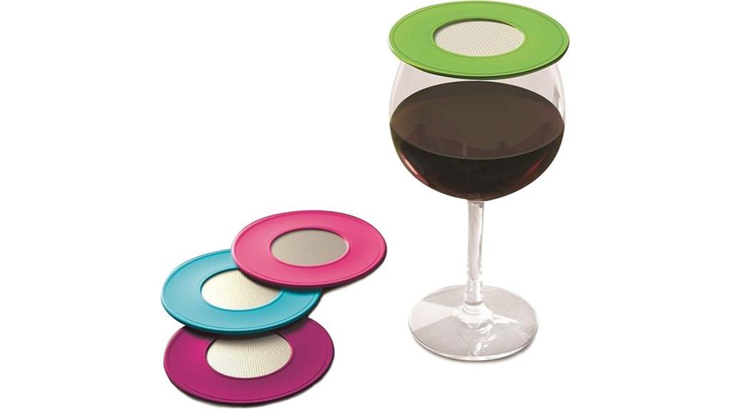 silicone wine glass covers