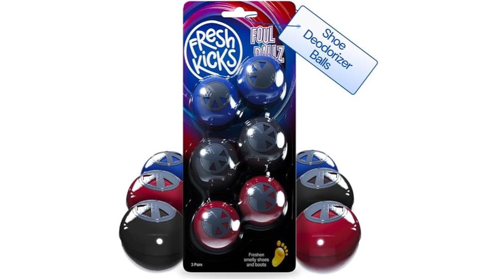 six pack shoe deodorizer balls
