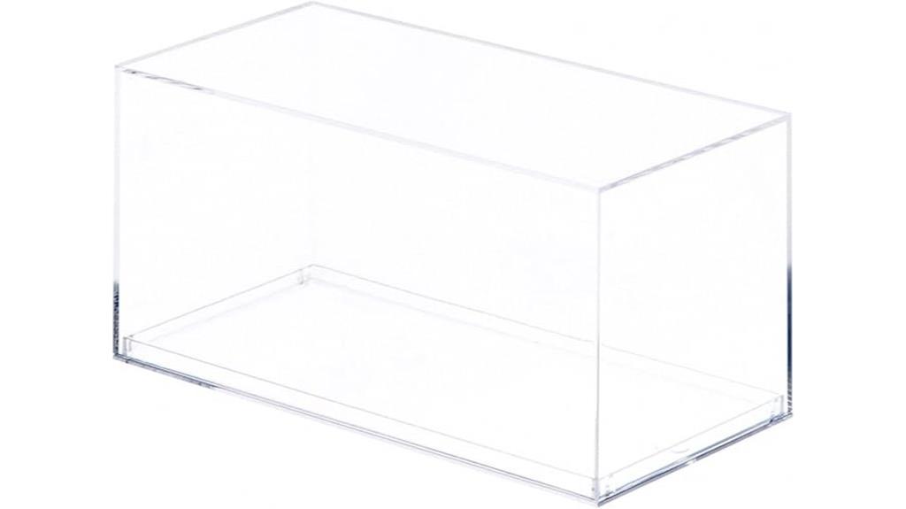 small clear plastic display