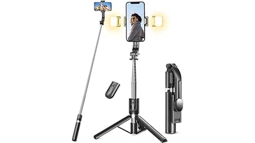 smartphone selfie light tripod