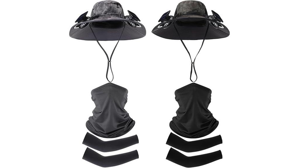 solar fan hat accessories