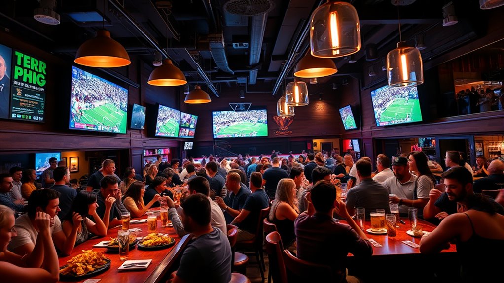 sports bar viewing strategies
