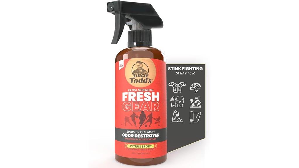 sports gear odor eliminator