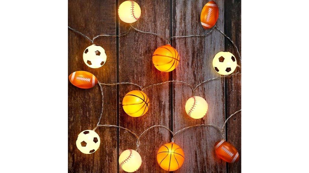 sporty ball string lights