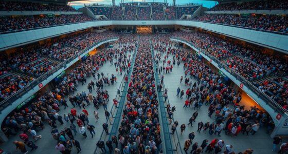 stadium exit flow analysis