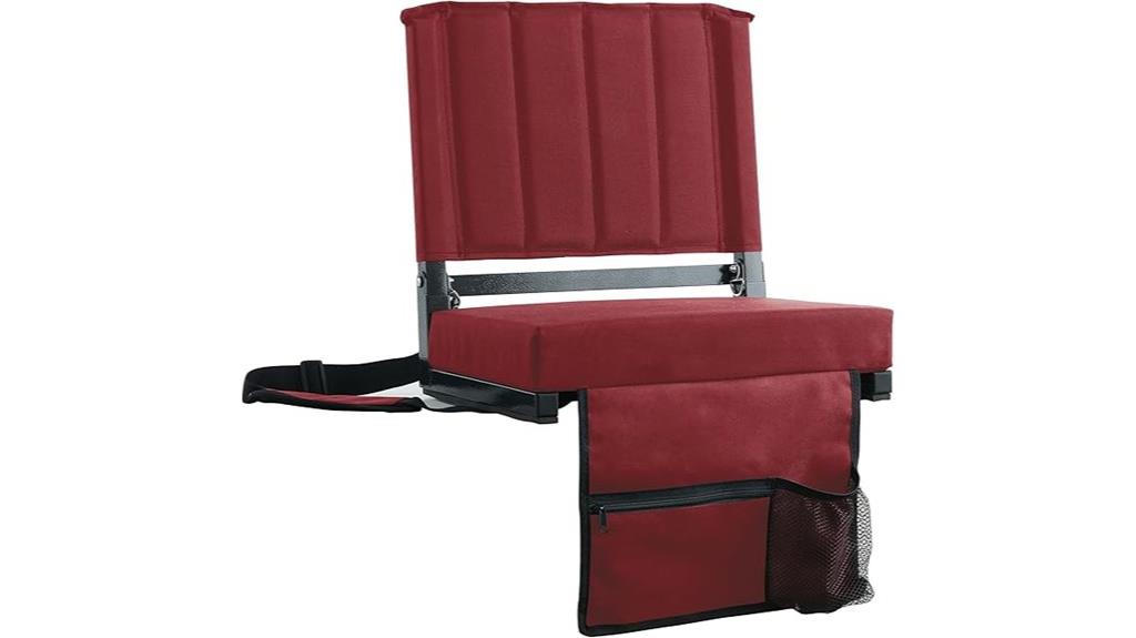 stadium seats with back
