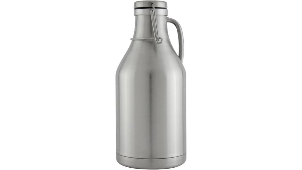 stainless steel 64oz growler