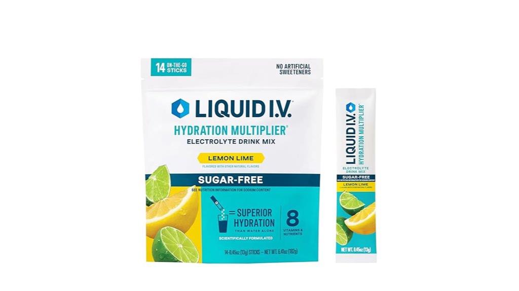 sugar free lemon lime hydration