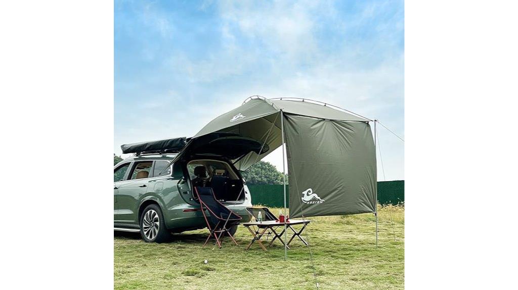 suv tailgate camping shelter