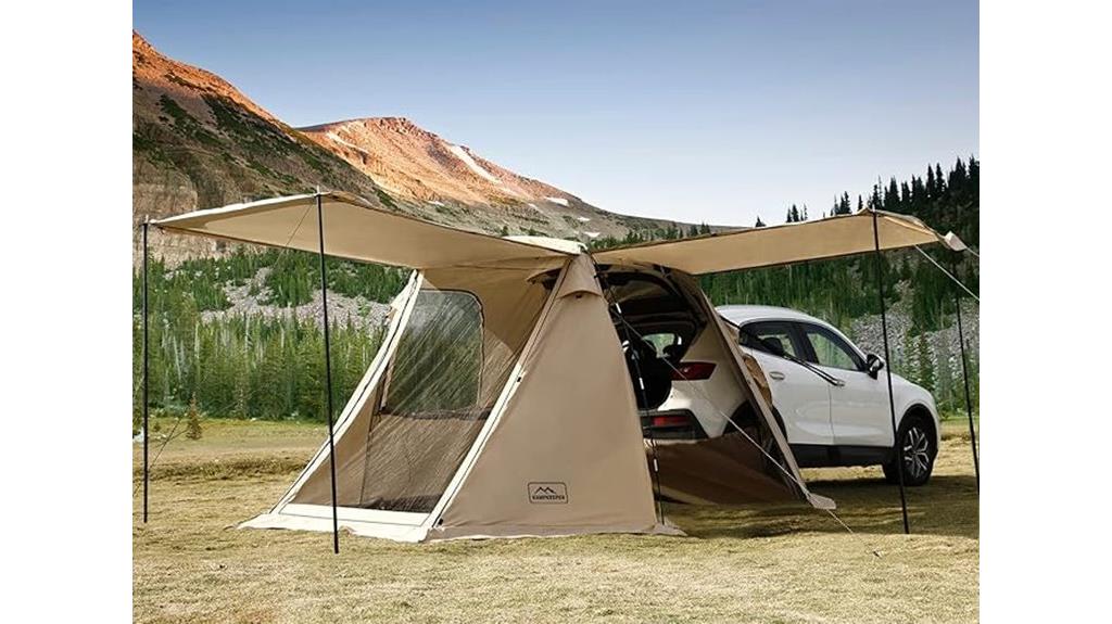 suv tailgate camping tent