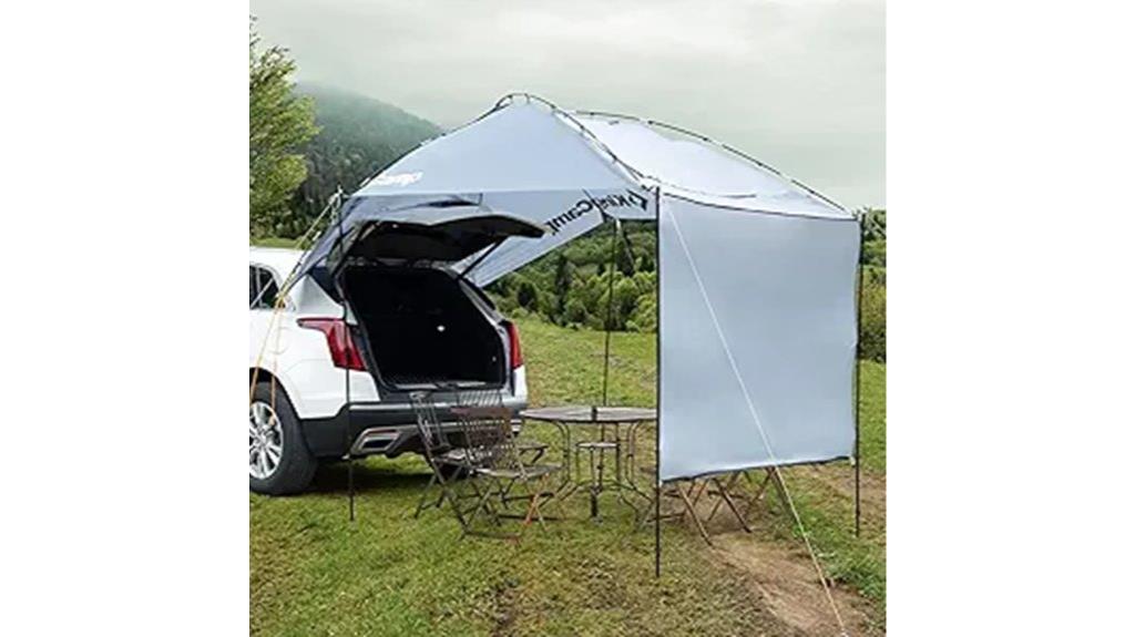 suv tailgate with awning