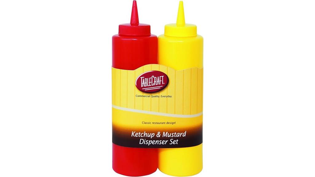 tablecraft condiment dispenser set