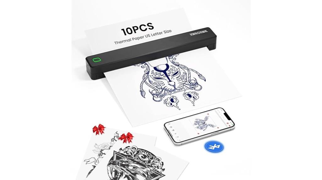 tattoo template printing device