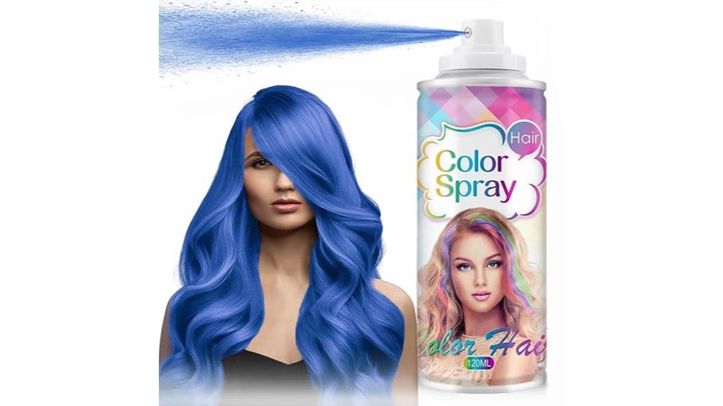 temporary colorful hair spray