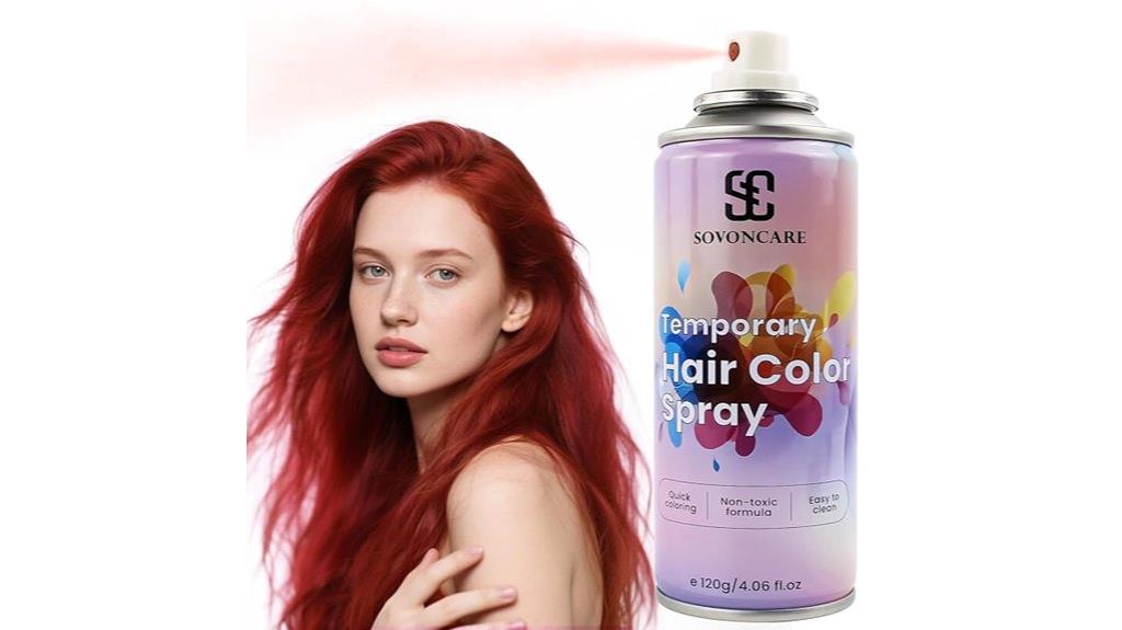 temporary red hair spray
