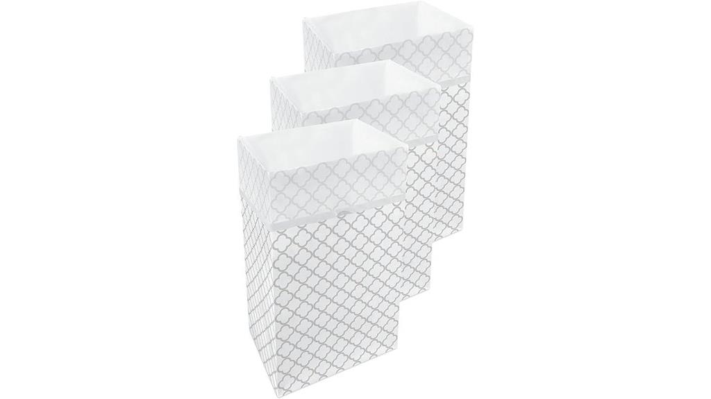 three 30 gallon trash cans