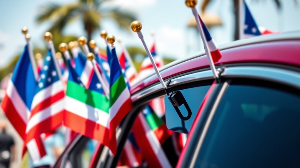 top 15 car flag holders