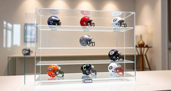 top acrylic helmet display shelves