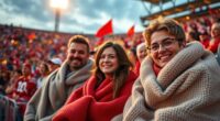 top battery heated stadium blankets