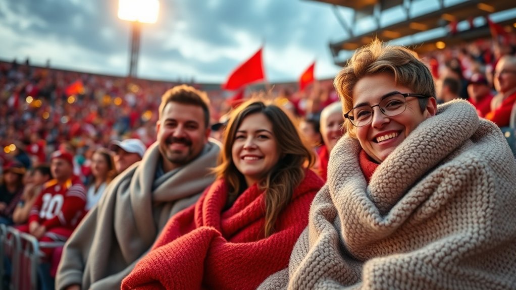 top battery heated stadium blankets