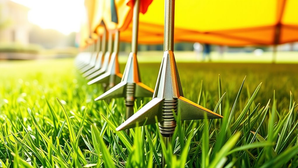 top heavy duty canopy stakes