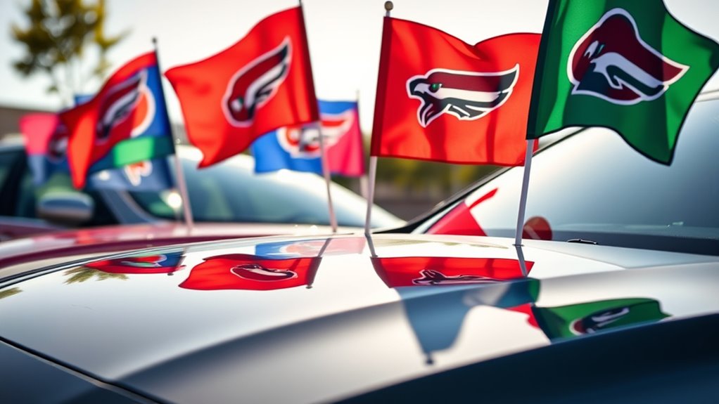 top magnetic sports car flags