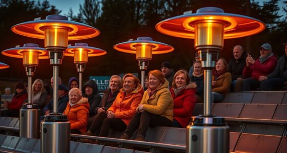 top outdoor bleacher heaters