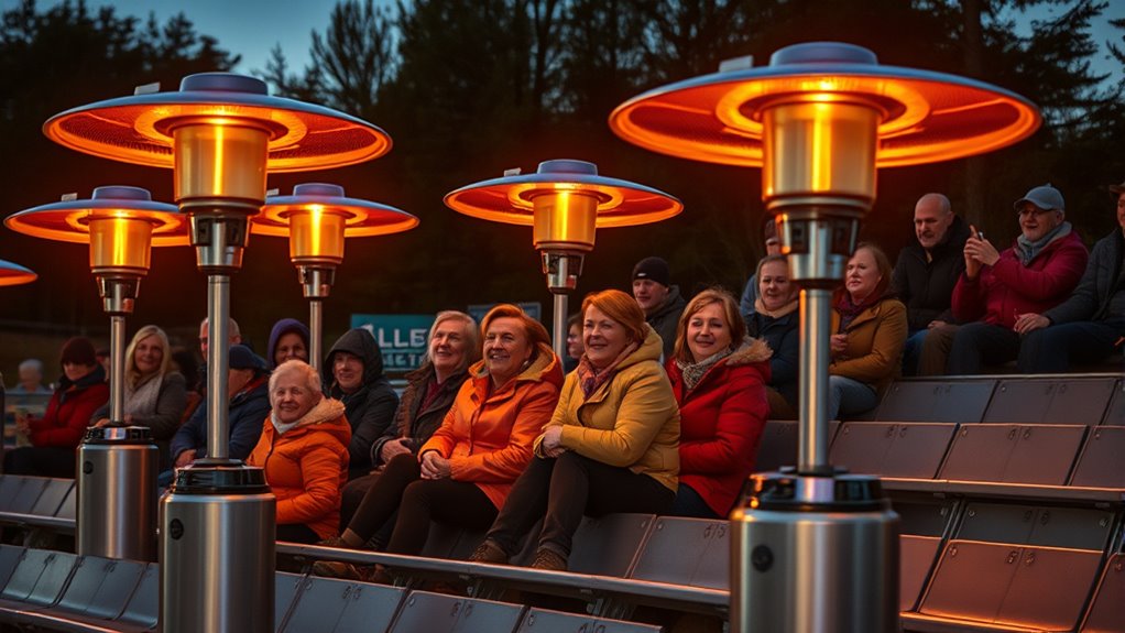top outdoor bleacher heaters
