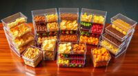 top plastic snack trays