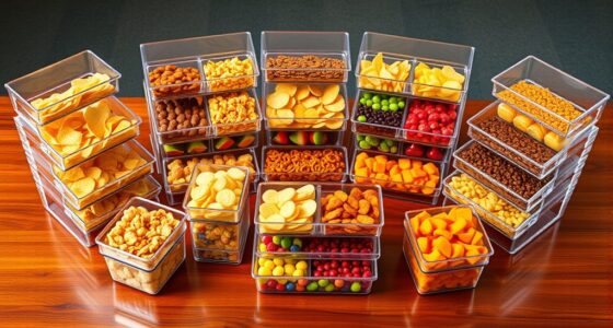 top plastic snack trays