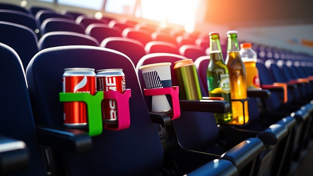 top stadium cup holder clips