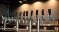 top stainless growler tap systems