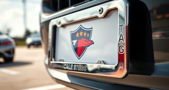 top team license plate frames