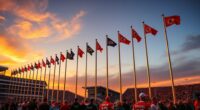 top telescopic flag poles