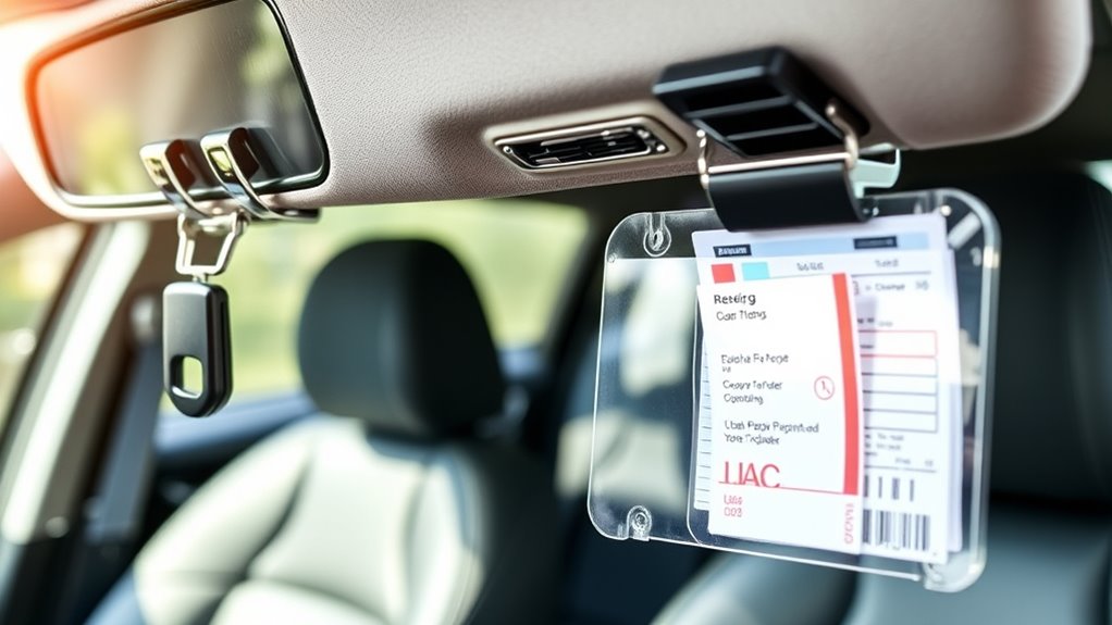 top visor clip and holder options
