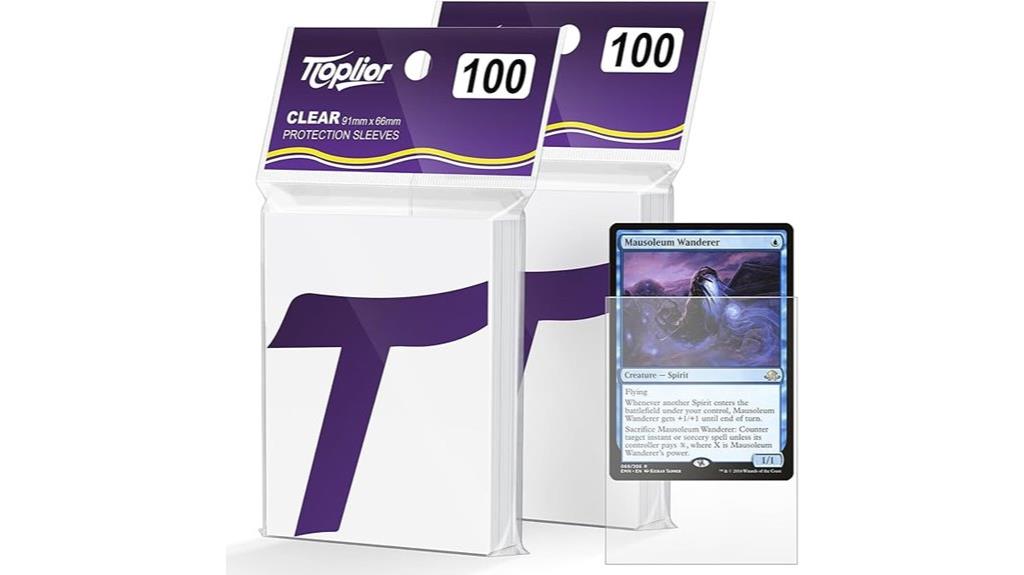 trading card sleeve pack
