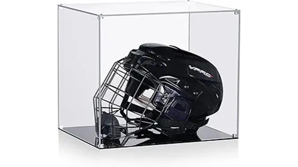 transparent acrylic helmet case
