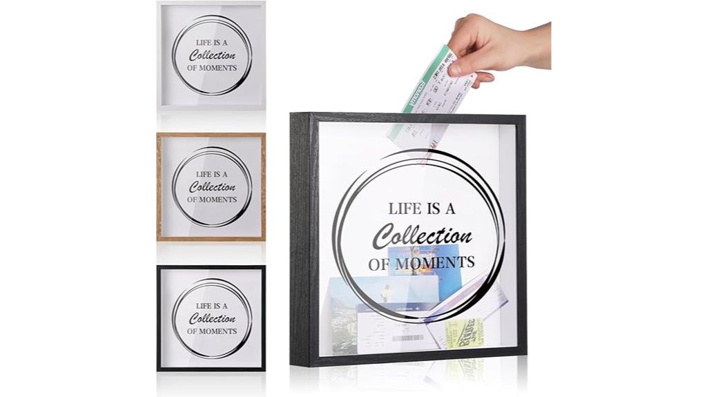 travel themed shadow box