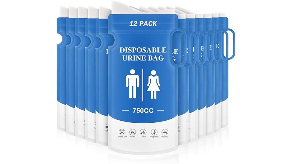 travel urine collection bags