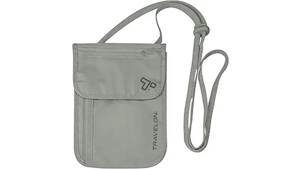 travelon rfid neck wallet