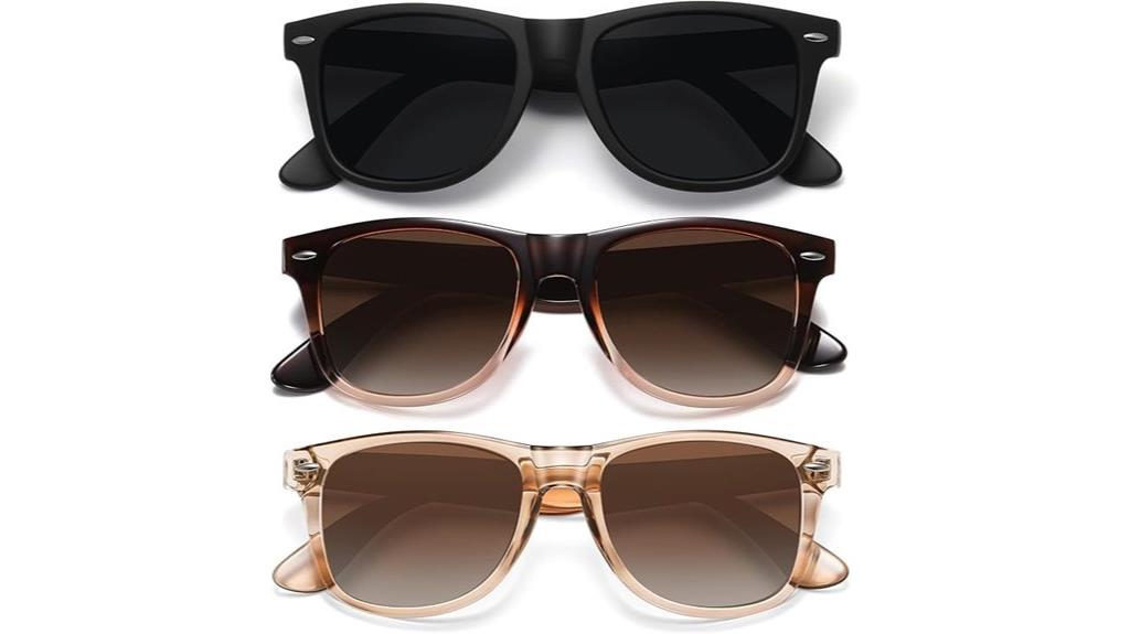 triple pack polarized sunglasses