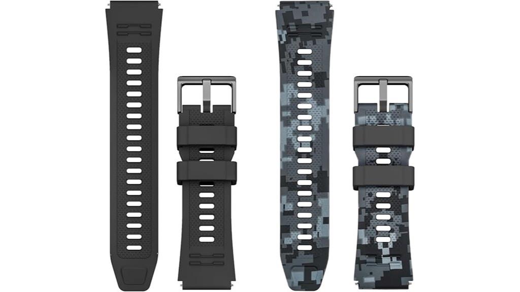 two pack 22mm smartwatch bands
