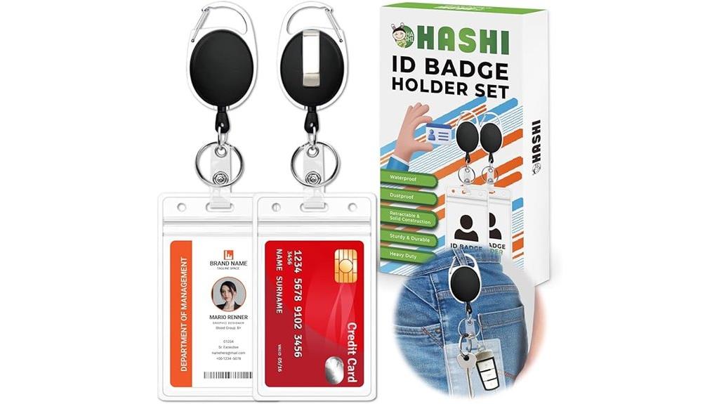 two pack badge holders
