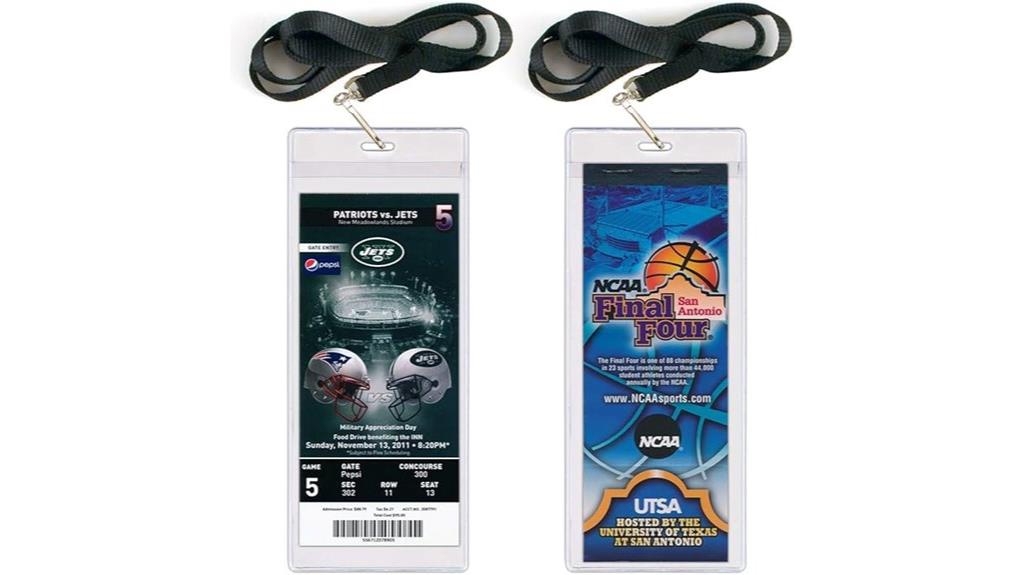 two pack event ticket holders