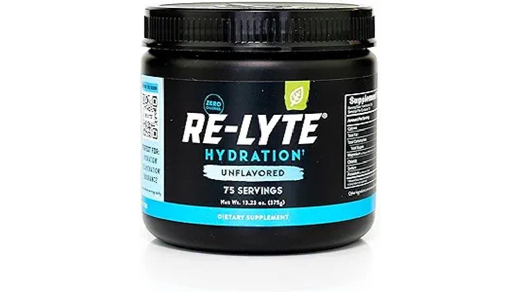 unflavored hydration electrolyte powder